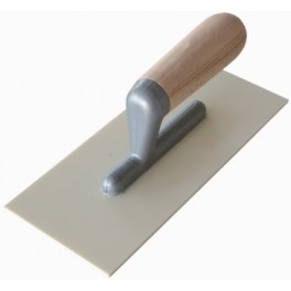 FRATTONE LISCIO MANICO LEGNO LAMA ABS BIANCO 